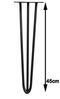 Tischbeine 4er-Set Hairpin 45 cm Haarnadelbeine Schwarz Möbelfüße Tischkufen Bild 5
