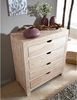 Kommode Akazie 85x42x95 white stone getüncht NATURE WHITE #85 Bild 2