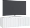 vidaXL Wandmontierter TV-Schrank Weiß 98 x 31 x 30 cm Holzwerkstoff 898385 Bild 3