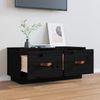 vidaXL TV-Schrank Schwarz 80x34x35 cm Massivholz Kiefer 818244 Bild 3