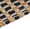 vidaXL Handgewebtes Badematten-Set Jute Stoff Natur und Schwarz 133220 Bild 4