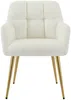 Vente-unique - PEGA Stuhl Stoff Weiß - B 62 cm x H 78 cm x L 58,5 cm Bild 3