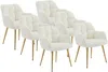 Vente-unique - PEGA Stuhl Stoff Weiß - B 62 cm x H 78 cm x L 58,5 cm Bild 2