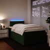 vidaXL Boxspringbett mit Matratze Dunkelgrün 120x200 cm Samt 3288597 Bild 5