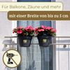 GarPet Balkonkasten 2er Set Geländertopf Balkon Wasserspeicher Blumentopf Zaun Anthrazit Bild 4