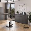 bümö Space Sideboard & Highboard 161 cm breit in Weiß - Büro Schrank aus Holz - Kommode mit Türen & 1 Schublade, Büroschrank für Akten & Ordner, Büromöbel für Arbeitszimmer, SPCSB1S-84 Bild 5