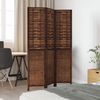 vidaXL 3-tlg. Raumteiler Dunkelbraun Massivholz Paulownia 358702 Bild 3