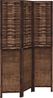 vidaXL 3-tlg. Raumteiler Dunkelbraun Massivholz Paulownia 358702 Bild 2