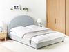 Bett mit Lattenrost Chenillegewebe VAUCLUSE 160 x 200 cm Hellblau Bild 3