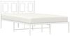 vidaXL Bettgestell mit Kopfteil Metall Weiß 120x190 cm 374287 Bild 4