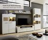 Wohnwand Schrankwand Anbauwand Wohnzimmer-Set 2 FUN PLUS weiß Holz Licht Bild 3
