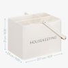 Navaris Küchenorganizer-Set Navaris Housekeeping Box mit 3 Fächern, Putzmittel Organizer, Weiß Bild 3