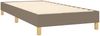 vidaXL Boxspringbett mit Matratze Taupe 90x190 cm Stoff 3130077 Bild 4