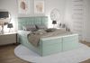 B&B Home 'Kaja' Boxspringbett mit Bettkasten, Samt, Mintgrün, 140x200 cm Bild 2