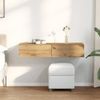 vidaXL Wandregal mit Schubladen Artisan-Eiche 100x36x19 cm 859994 Bild 3