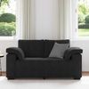 vidaXL Zweisitzer-Sofa Schwarz 160x77x82 cm Samt 4105262 Bild 3