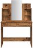 Schminktisch, Frisiertisch mit Spiegel Altholz-Optik 96 x 39 x 142 cm Bild 4