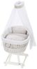 Alvi Stubenwagengarnitur Birthe 3-tlg. Himmelset Raute taupe 80x80 cm Bild 2