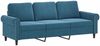 vidaXL 3-Sitzer-Sofa mit Zierkissen Blau 180 cm Samt 3200964 Bild 4