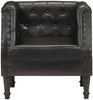 vidaXL Sessel Schwarz Echtleder [286590] Bild 2