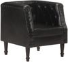 vidaXL Sessel Schwarz Echtleder [286590] Bild 5