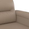 vidaXL 2-tlg. Sofagarnitur mit Kissen Cappuccino-Braun Kunstleder 3202366 Bild 5
