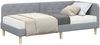 vidaXL Eckbettgestell Hellgrau 100 x 200 cm Stoff 3394125 Bild 3