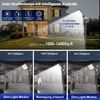 Rhein Beleuchtung LED Solarleuchte 800W Solarlampen für Außen – Außenlampe mit Bewegungsmelder Spotlight, Wetterfest energieeffizient, LED fest integriert, Kaltweiß, IP67 – LED Strahler mit Bewegungsmelder Außen, Solar Gartenleuchten Bild 3