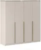 Vente-unique - VUKIA Wardrobe and walk-in wardrobe Holz, Platte Beige - B 57,1 cm x H 213 cm x L 200 cm Bild 2