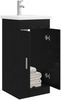 vidaXL Badezimmerschrank mit Waschbecken Schwarze Eiche 890673 Bild 3
