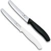 Victorinox | Swiss Classic Tafelmesser Set | ergonomischer Griff | spülmaschinengeeignet | Wellenschliff | Schwarz/Weiß Bild 3