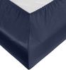 Bettwaesche-mit-Stil Mako-Satin Spannbettlaken dunkelblau 160x200cm Höhe 31-40cm Bild 2