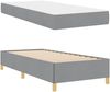vidaXL Bettrahmen mit Matratze Hellgrau 100 x 200 cm Stoff 3398913 Bild 5