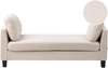 Chaiselongue ARCHIANE Stoff Cremeweiß Bild 1