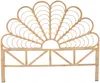 Vente-unique - FLOSIA Bettkopfteil und Bettbrücke Rattan Beige - B 4 cm x H 135 cm x L 165 cm Bild 4