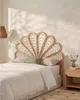 Vente-unique - FLOSIA Bettkopfteil und Bettbrücke Rattan Beige - B 4 cm x H 135 cm x L 165 cm Bild 3