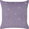 Kissen 2er Set Blumenmuster LAVATERA 45 x 45 cm Violett Bild 4