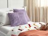 Kissen 2er Set Blumenmuster LAVATERA 45 x 45 cm Violett Bild 3