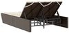 vidaXL Doppel-Sonnenliege mit Auflagen Braun Poly Rattan 368180 Bild 5