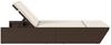 vidaXL Doppel-Sonnenliege mit Auflagen Braun Poly Rattan 368180 Bild 4