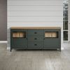 Home affaire Sideboard Vienna, Kommode im Landhausstil mit Muschelgriffen und Glastüren Bild 5