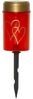 LED Solar-Grabkerze ,Hearty', mit Erdspieß, Dämmerungssensor, rot, H 12cm Bild 4