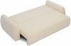 Casa Padrino Schlafsofa Creme 250 cm - Ausklappbares Wohnzimmer Sofa mit Kissen Bild 3