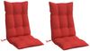 vidaXL Hochlehner-Auflagen 2 Stk. Rot Oxford-Gewebe 377620 Bild 3