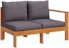 vidaXL 6-tlg. Garten-Sofagarnitur mit Kissen Massivholz Akazie 3214867 Bild 4