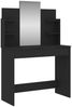 vidaXL Schminktisch mit Spiegel Schwarz 96x39x142 cm 837575 Bild 2