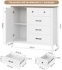 HOMECHO Buffet Sideboard, Küchenschrank mit 5 Schubladen und 1 Tür Bild 2