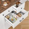 HOMECHO Buffet Sideboard, Küchenschrank mit 5 Schubladen und 1 Tür Bild 3
