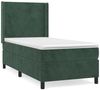 vidaXL Boxspringbett mit Matratze Dunkelgrün 90x190 cm Samt 3132534 Bild 2