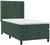 vidaXL Boxspringbett mit Matratze Dunkelgrün 90x190 cm Samt 3132534 Bild 3